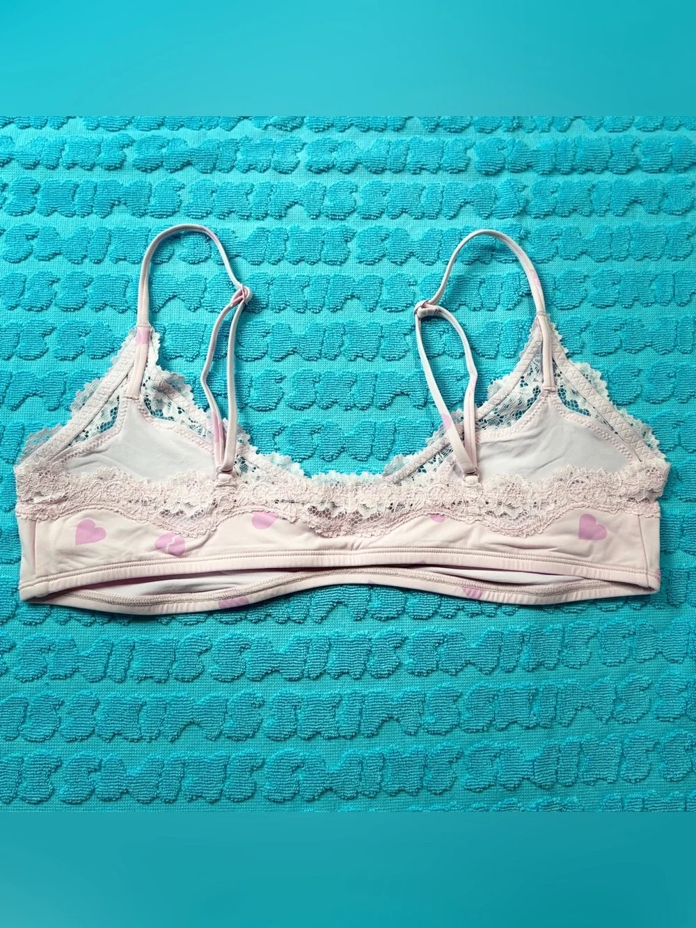 💗SKIMS Fits Everybody Lace Scoop Bralette Heart Breaker | XL | NWOT 🏷️